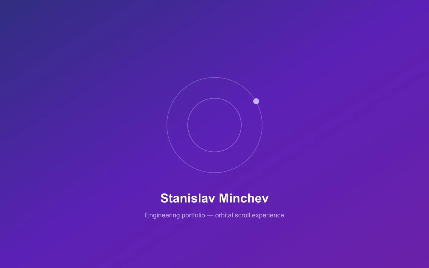 Stanislav Minchev — engineering portfolio